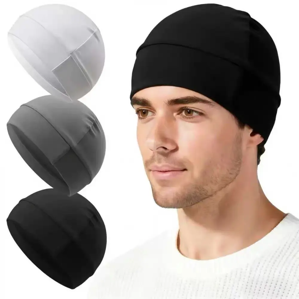 Unisex Elastic Helmet Liner - High-Quality Breathable Beanie Fitted Hat, Sweat-Free Wear Unisex Sport Style Skull Cap, Cycling Accessory for Outdoor Activities, Back-to-School/Daddy Gift