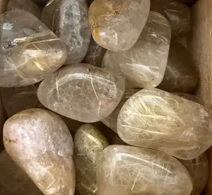 rutilated quartz tumbles