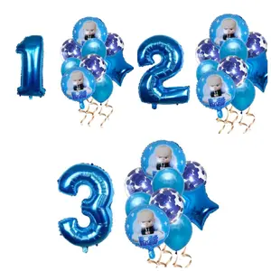 10PC BABY BOSS BALLOONS PARTY SUPPLIES DECOR