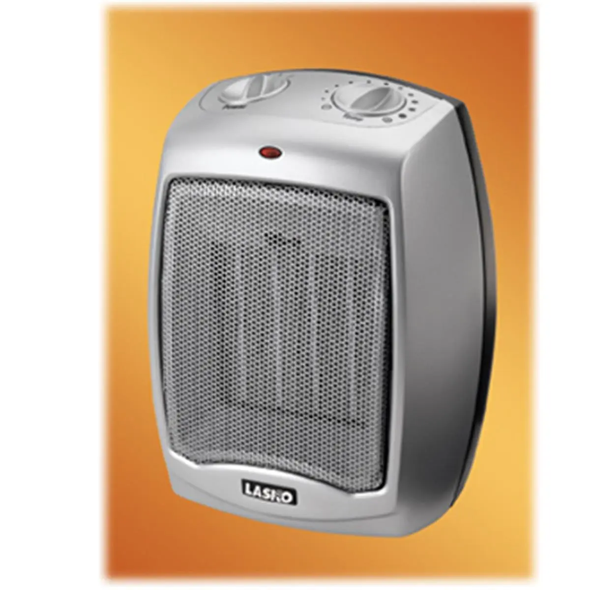 754200 Compact Rectangular Ceramic Heater with Ceramic Element, 1500W-900W Adjustable Thermostat Control, Overheat Safe, Carry Handle, Small Footprint for Office & Home Use