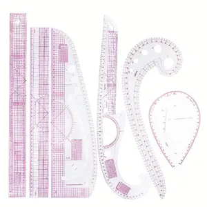 Multifunctional Clothing Pattern Ruler, 1 Set Clothing Ruler, Sewing Ruler, Pattern Making Ruler, Sewing Tool, Sewing Supplies, Measuring Marking Tool
