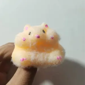Hot Plastic Polyurethane Squishy Hamster Squeeze Toy, Soft Pinch Pop Fidget Stress Relief, Fun Sensory Experience Gift for Kids & Adults