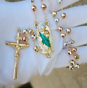 Green Saint Jude Tadeo Rosary