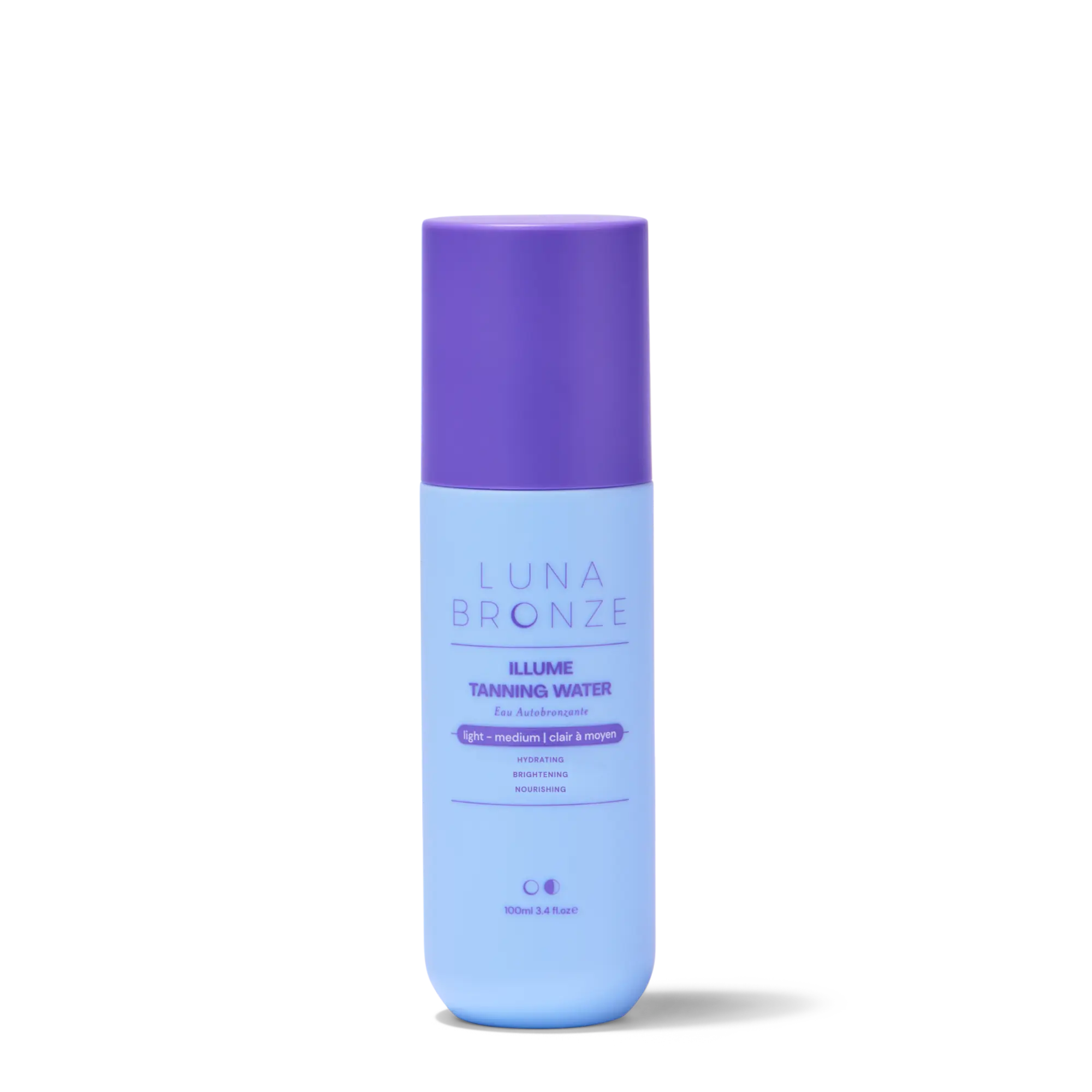 Luna Bronze Illume Tanning Water Face Mist with Hyaluronic Acid & Brightening Vitamin C, Vegan Buildable Self-Tanner & Moisturizer for Sensitive Skin, Glow Tanning Spray Tan, Cosmetic, Ylang Ylang, Hydrating, Self Tan Routine