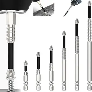 K5 Impact Driver Bit Set,Impact-Resistant and Non-Slip Bit,Titanium Alloy Impact Non-Slip Cross Head,High Magnetic Screwdriver Drill Bit