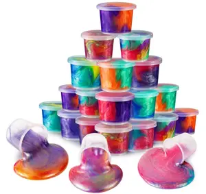 Galaxy SIime Putty 24 Pack – Non-Sticky Stretchy Sensory Toy, Stress Relief Fidget Toys for Kids Boys Girls, Party Favor Gift Set