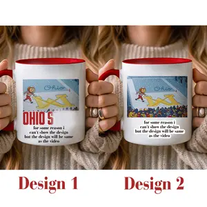 [MUG] Cartoon Brutus Buckeyee Ohioo Snow unisex Mug, Football Gift for fan, Game Day Tee