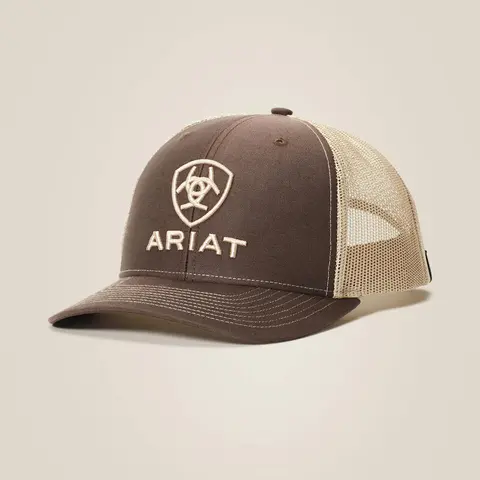 ARIAT BROWN Logo Snap Back Cap