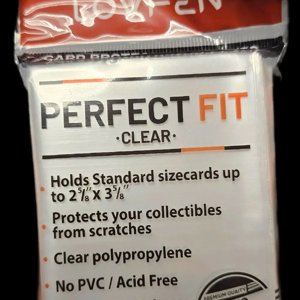 Lovfen Penny Sleeve 100 Pack - Clear Polypropylene, No PVC/Acid Free, Perfect Fit for Standard Size Cards