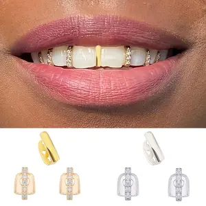 Three-in-One Dental Kit New Product Combo DIY Hip-Hop Teeth Grills Grey A
