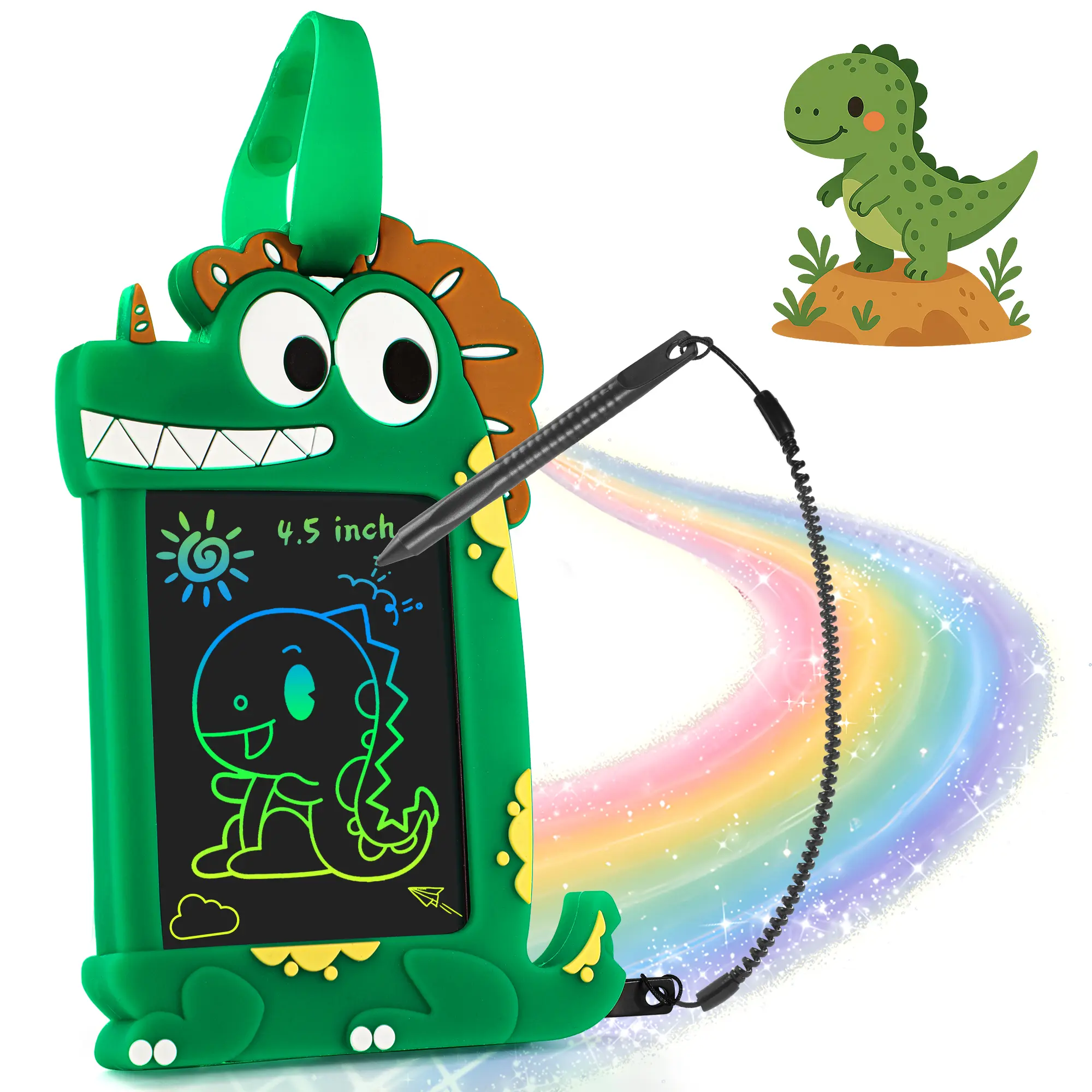 4.5 In LCD Writing Tablet for Kids with Stylus Pens, Portable Doodle Board, Colorful Drawing Tablet, Educational Learning Toy, Ideal Birthday Gift for Ages 3-8