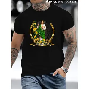 Crewneck T-Shirt San Judas de Tadeo: Mexico's Defender of Lost Causes T-Shirt100% Cotton