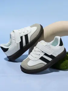 Four-Season Sports Casual Low Top Board Shoes, Fashion Versatile Kids' Shoes, Comfortable Striped Decorative Leisure Sport Shoes, Sneakers