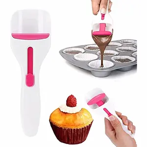 Cupcake Batter Dispenser with One-Button Sliding Mechanism, Professional Baking Tool for DIY Cupcakes and Pancakes, Enjoy Fun in the Kitchen