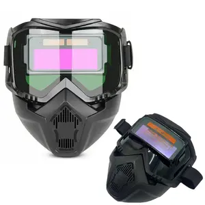 Heavy-Duty Automatic Darkening Welding Helmet with DIN 4-16 Adjustable Shade & Solar Power. Lightweight, Comfortable Mask with Clear Lens - Perfect Gift for Men/Dad.