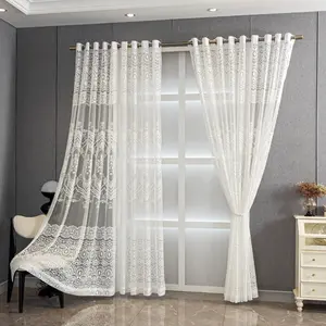 The new 2pc simple European-style finished gauze curtain Room Decor Curtain Home Decoration Curtain is suitable for bedrooms, living rooms and balconies. It can be easily installed with holes
