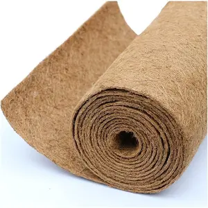 Coco Coir Liner,  16x120 inch  Coconut Liners for planters Flower Basket,  Coconut Fiber mat, Garden Decoration,  pet pad, Reptile Carpet, Snow Mat