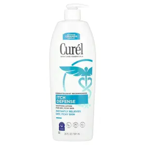 Curel Itch Defense, Soothing Lotion for Dry, Itchy Skin, Fragrance Free, 20 fl oz (591 ml)