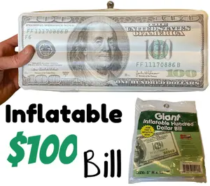 💵 Giant Inflatable $100 Bill – Big Bucks, Bigger Laughs!