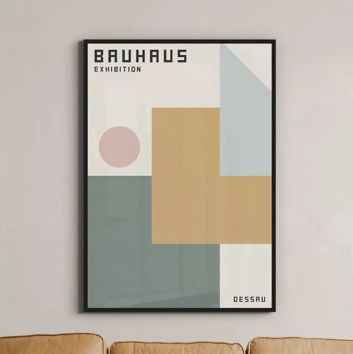 Exhibition Poster Bauhaus, Bauhaus Print, Dessau Bauhaus Wall Art