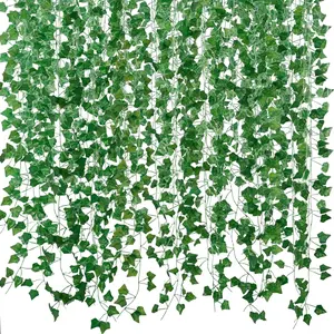 Fake Vines for Room Decor(12 Pack 84 Feet) Aesthetic Artificial Plant Ivy Leaves Hanging Greenery Garlands for Home Bedroom Wall Wedding Christmas Party Office Patio Outdoor Garden Décor Freyalife