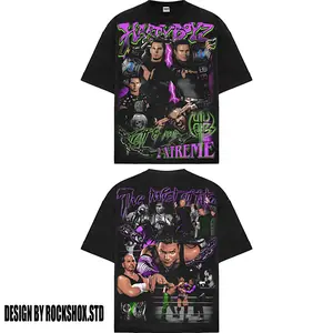 Vintage Jeff Hardy - Hardy Boyz WWE Champion Heavy Cotton Shirt Wrestlemania XX Tshirt Lucha Wrestling Libre Hoodie Fan Apparel Menswear Direct-to-garment Breathable Printing
