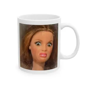 Disgusted Barbie Face Mug – Hilarious Coffee Cup Gift for Mom, Dad, Coworker or Friend