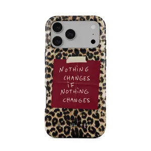 BURGA Nothing Changes iPhone Case | Luxury Aesthetic MagSafe Phone Case | Slim Shockproof Protective Cover | Clean Girl /Trending 2025/Trendy Style for iPhone 11–17 Pro Max #Nothing Changes