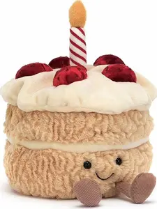 Amuseables Birthday Cake Stuffed Toy, six inches, cat toys
