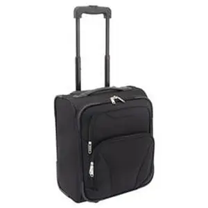 Advantus MRC02262-BK Mercury Under Seat Rolling Carry-On Luggage, Large-Capacity Wheels Carry-On Luggage, Black