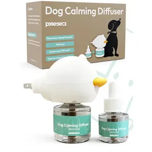 Safe Pheromone Dog Calming Diffuser – Plug-In Anxiety & Stress Relief Aid, Puppy Safe & Ideal for Home Calm Environment (1–3 Pack)