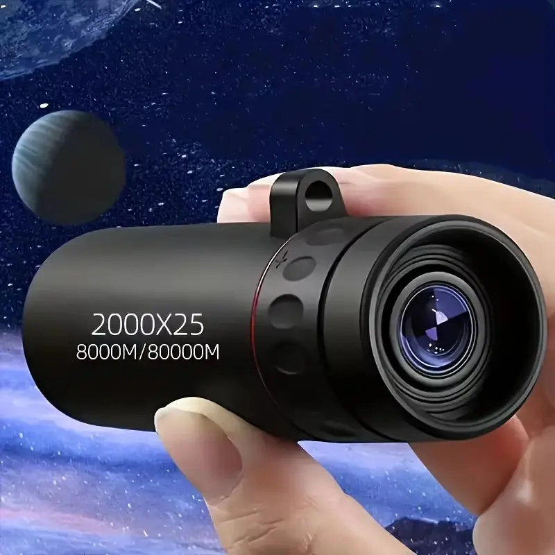 Compact Portable 2000X25 HD Monocular Hunting Spotting Scope for Travel, Hiking, Bird Watching