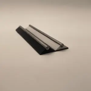 Gazi Ramps Fingerboard Slappy Rail 6" Stainless Steel Black & White