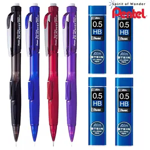 Japan Pentel Mechanical Pencil Set PD275 Side Press Active Pencils with Rotating Rubber School Supplies 0.5mm Cute School Supplies