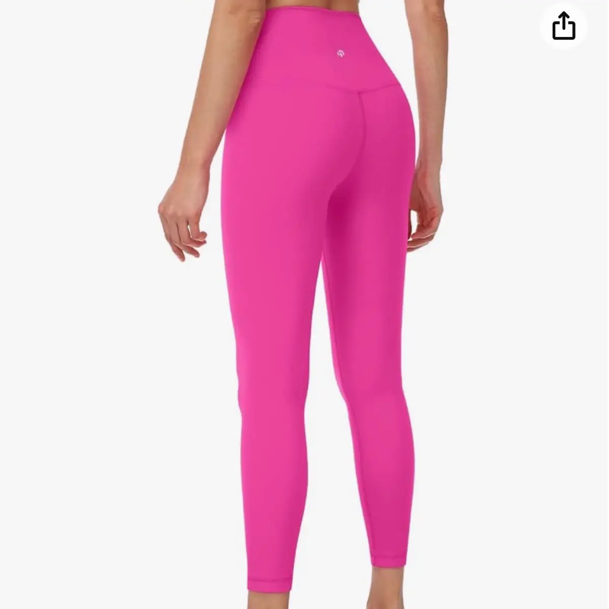 HeyNuts Pure&Plain Workout Pro 7/8 Athletic Leggings for Women, High Waisted Compression Tummy Control Yoga Pants 25''