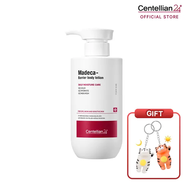 [NEW] [Centellian24] Madeca Barrier Body Lotion | TECA Calming & Barrier Repair for Sensitive Skin | 65% Centella Asiatica & Patented Moistboom | Soothes Dryness Itchiness & Absorbs Quickly | Family-Safe Formula | 500ml (16.9fl oz)