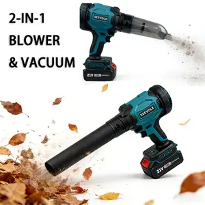 2-in-1 Cordless Leaf Blower and Vacuum with 3-Speed Modes, for Yard Lawn Patio Car Cleaning, Lightweight Handheld with Charger Included