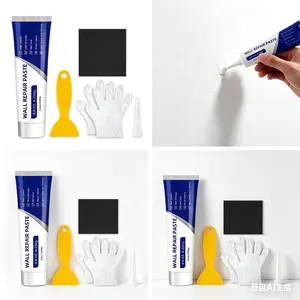 Wall crack repair paste for waterproofing, moisture-proofing and mold-proofing. Repair for indoor and outdoor walls. Household latex wall repair. Repairing peeling and cracking of walls. Repairing adhesive for holes. Repairing wall plastering paste.