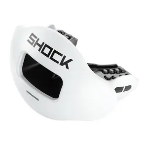 Shock Doctor Max AirFlow Football Mouthguard for Sports - Enhanced Airflow, Comfortable Bite Pads, Latex-Free, BPA-Free, Phthalate-Free