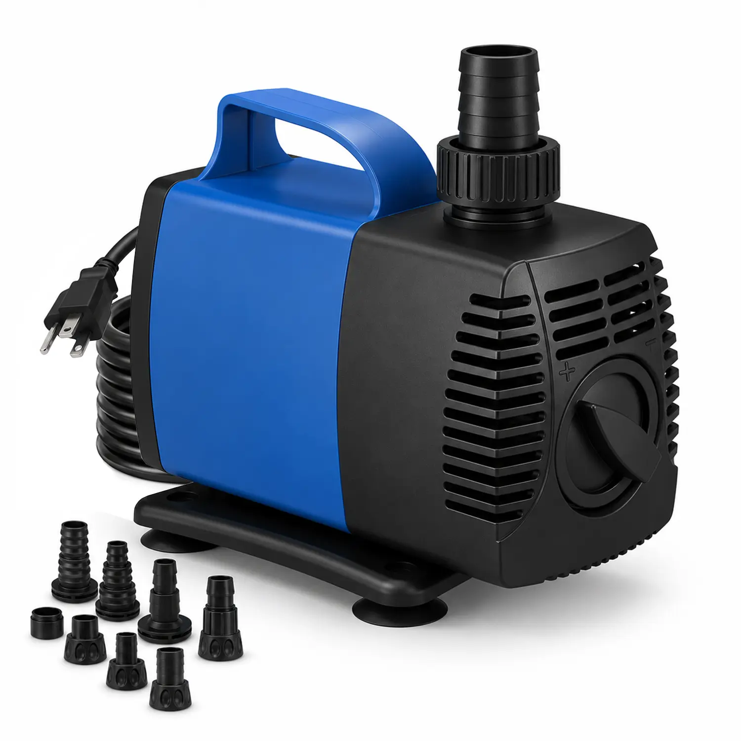 Aqua Dream 1450 GPH Epoxy-Sealed External Submersible Fish Tank Pump - Aquarium Water Pump with Ceramic Impeller Shaft, Smart Shut-Off for Ponds, Fountains