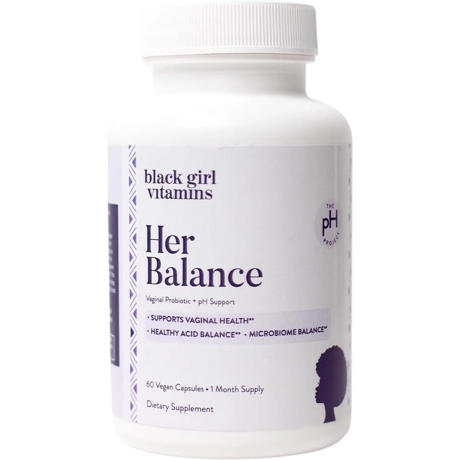 [Hot 2026!!!] Black Girl Vitamins - Her Balance Vaginal Probiotics - Daily Microbiome Support for Women - 10 Billion CFU Lactobacillus Crispatus & Gasseri + Herbal Blend - Vegan, Gluten-Free, Halal (30-Day Supply)