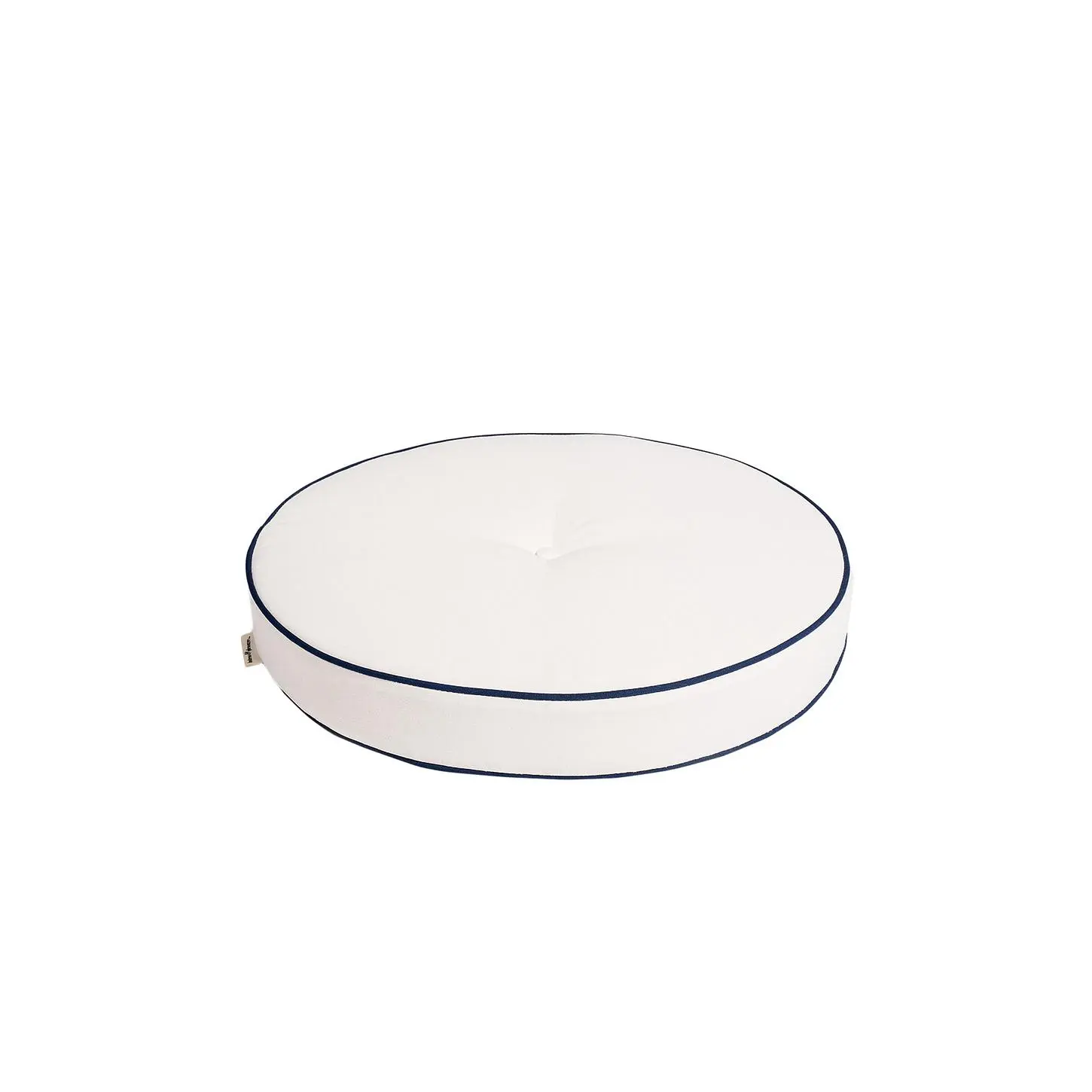 business & pleasure co. Circular Pillow in Riviera White