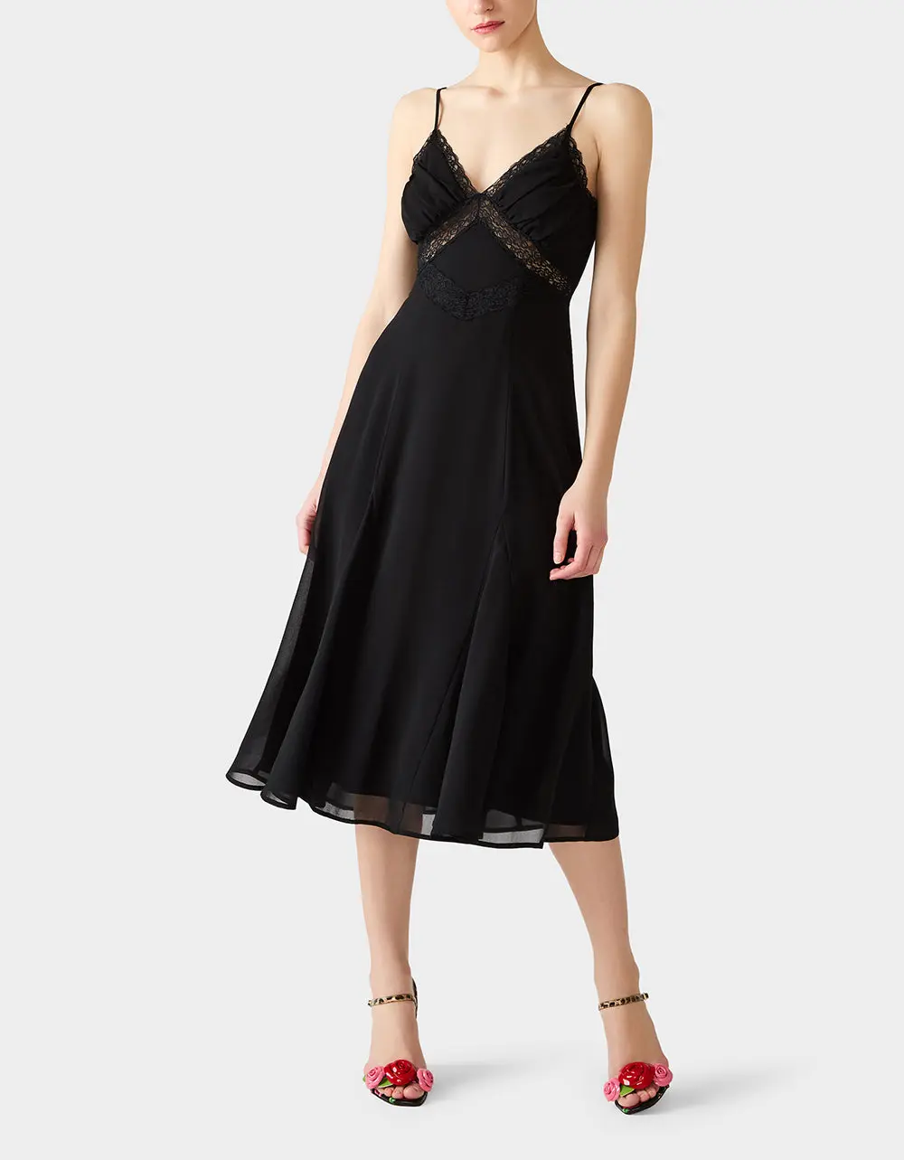 OBSIDIAN SLIP DRESS BLACK