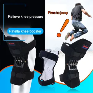 Powerful Rebound Spring Force Knee Protection Booster, Knee Brace Patella Booster, Joint Support Spring Knee Stabilizer Pad for Climbing, Squat, Volleyball, weak Legs Old Cold Leg