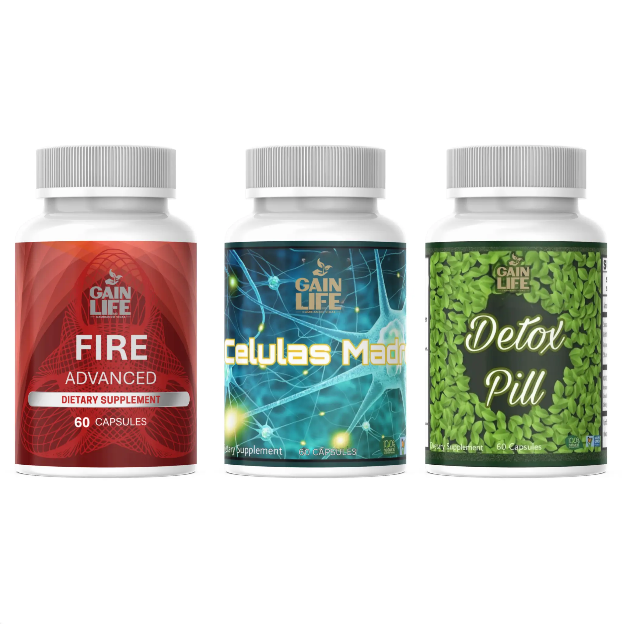 Gain Life Trio Daily Wellness Vitamins Dietary Supplement