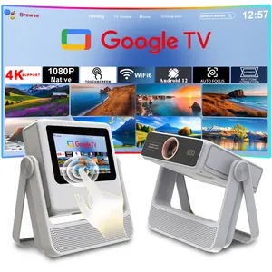 A5Pro Portable Projector | 4K HD Dual Screen Touch | Auto Focus WiFi Bluetooth Home Theater