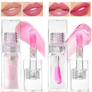 2 Pcs Magic Color Changing Lip Oil,Moisturizing Lip CareNon-Sticky Tinted Lip Oil, Fresh Texture Lip Glow Oil. (Color Changing Lip Oil & Pearlescent Color Changing)