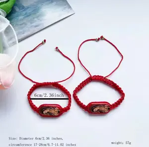 pulsera artesanal de la virgen de Guadalupe hechas con hilo entrelazado para uso diario para hombres y mujeres