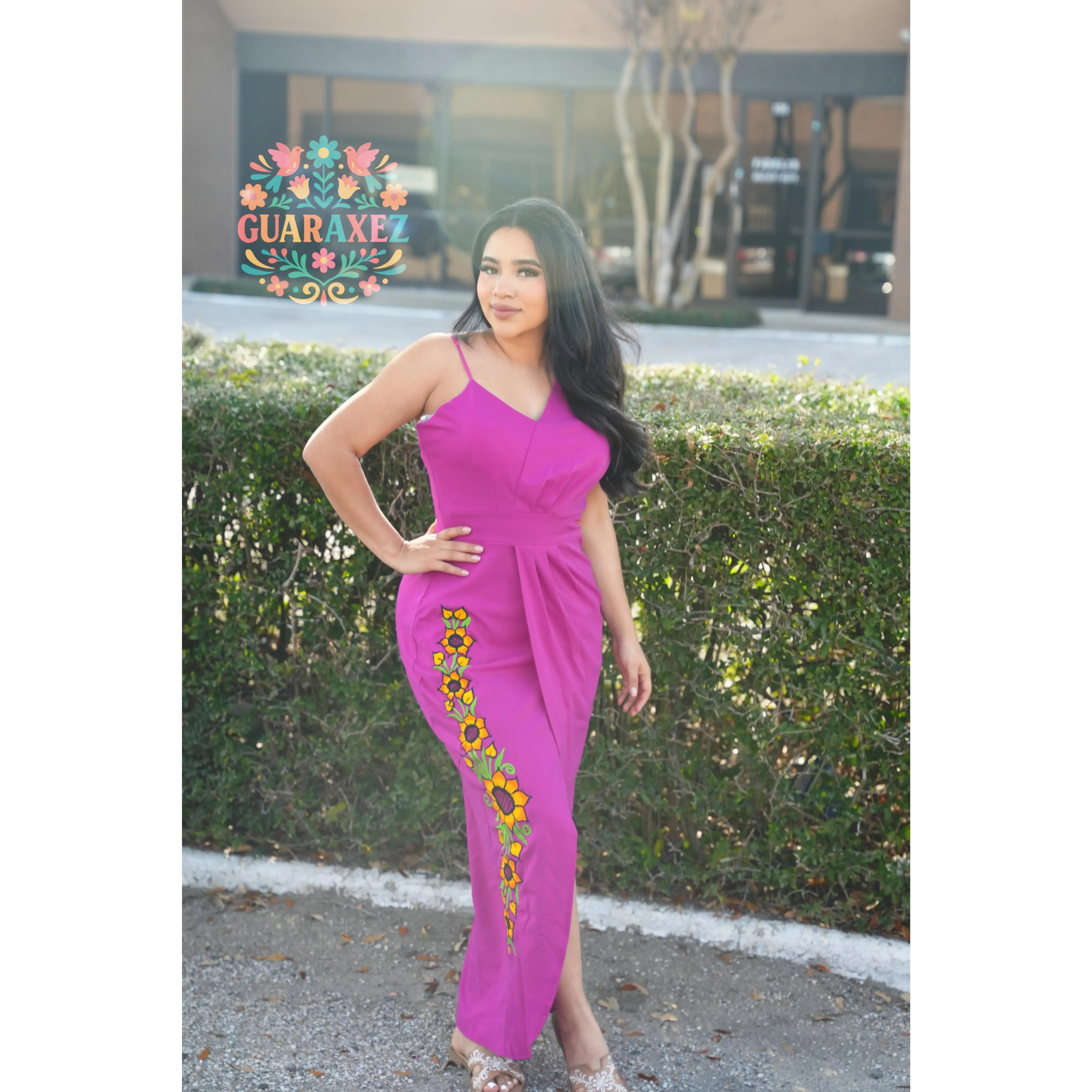 Aranza Mexican Embroidery Dress