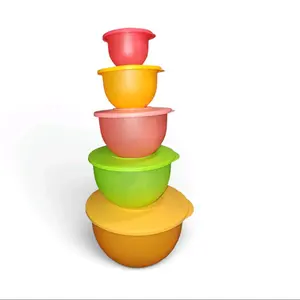 Tupperware Impression 5-Piece Food Storage Bowl Set, Reusable, BPA-Free, Stackable for Kitchen Organization